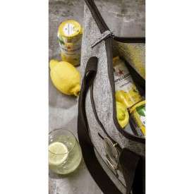 Feltro shopper - rPET vilt - 46 x 37 cm - ritssluiting - lange hengsels