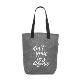 Feltro shopper - rPET vilt - 38 x 40 cm - brede bodem - katoenen hengsels