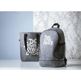 Feltro shopper - rPET vilt - 38 x 40 cm - brede bodem - katoenen hengsels