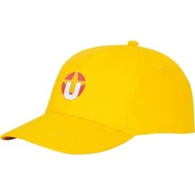 Feniks 5 panel cap-Geel