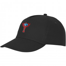 Feniks 5 panel cap-Zwart