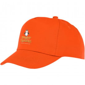 Feniks 5 panel kinder cap-Oranje