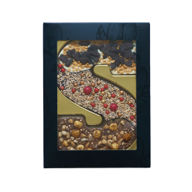 Festive Mix chocoladeletter S - 210 gram - Oreo, hazelnoot en pure chocolade