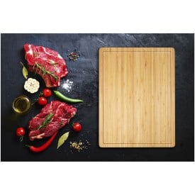 Steak snijplank 42,8 x 32,8 cm - bamboe