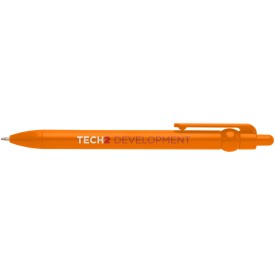 Fidget balpen van gerecycled plastic (zwarte inkt)-Oranje