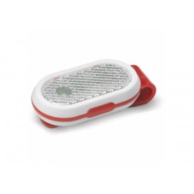 Fietslamp Click-On-Rood / wit