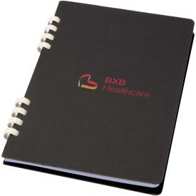 Fil A5 hardcover RCS gerecycleerd spiraalnotitieboek-Zwart