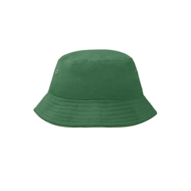 Fisherman piping bobhat kids-Donkergroen/beige