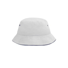Fisherman piping bobhat kids-Wit/navy