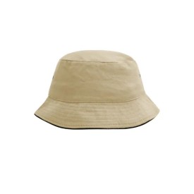 Fisherman piping bobhat-Licht khaki/zwart
