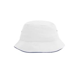 Fisherman piping bobhat-Wit/navy