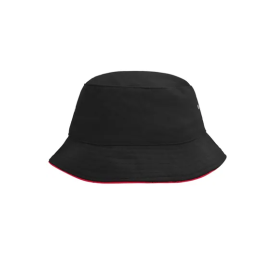 Fisherman piping bobhat-Zwart/rood