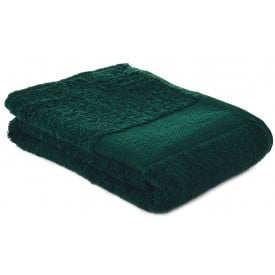 Handdoek Fitness-Borduring-Donkergroen, #204930