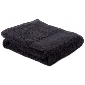 Handdoek Fitness-Borduring-Zwart, #000000