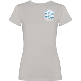 Fiyi damesshirt met korte mouwen-Grijs