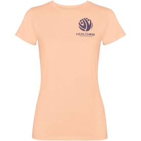 Fiyi damesshirt met korte mouwen-Lichtoranje
