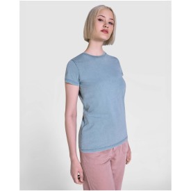 Roly dames T-shirt korte mouwen - katoen / polyester 280 g/m2 - zuurwas-effect