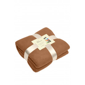 Fleece deken antipluis-Camel