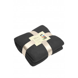 Fleece deken antipluis-Donkergrijs