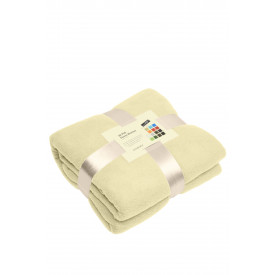 Fleece deken antipluis-Gebroken-wit