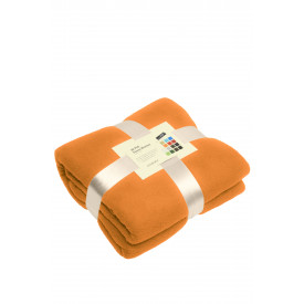 Fleece deken antipluis-Oranje