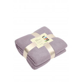 Fleece deken antipluis-Zilver