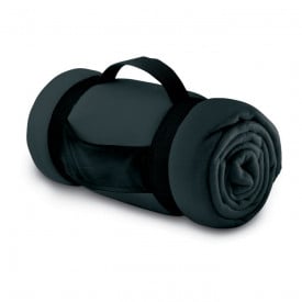 Fleece deken comfortabel-Grijs-Zonder opdruk