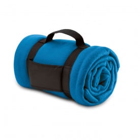 Fleece deken comfortabel-Koningsblauw