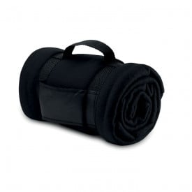Fleece deken comfortabel-Zwart