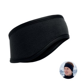 Fleece hoofdband-Zwart