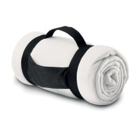 Fleece deken comfortabel-Wit