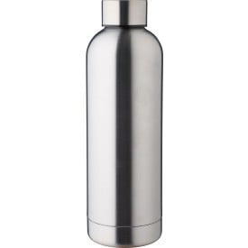 Fles Isaiah 500ml - RVS recycled - dubbelwandig-Zilver