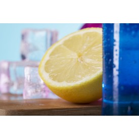 Terkol fles 500ml - glas - transparant gekleurd