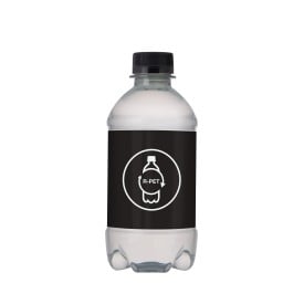 Flesje bronwater 330ml met draaidop-Zwart-1 kleur