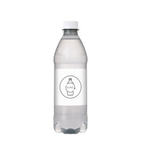 Flesje bronwater 500ml met draaidop-Transparant-1 kleur