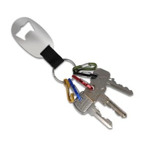 Flesopener sleutelhanger - gerecycled aluminium