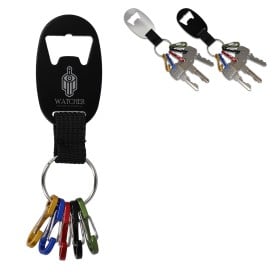 Flesopener sleutelhanger - gerecycled aluminium