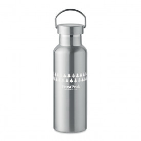 Florence dubbelwandige fles 500 ml-Mat zilver
