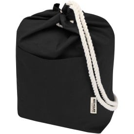 Florida 270 g/m² GRS gerecyclede sailor duffel bag 15 l-Zwart