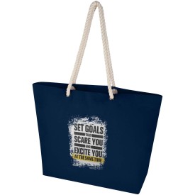 Florida 270 g/m² GRS gerecyclede strandtas 18L-Navy