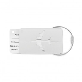 Fly tag kofferlabel-Mat zilver