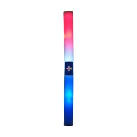 Foam LED stick Party Glow - rood wit blauw licht - 3 standen