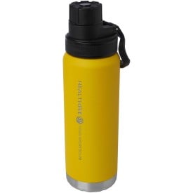Fortis 700 ml RCS-gecertificeerde waterfles van gerecycled roestvrij staal met koperen vacuümisolatie (geschikt voor koolzuurhoudende dranken)-Ochre