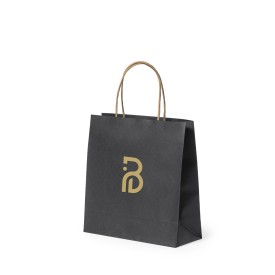 Fortis papieren tas 100 g/m² - A5+ - zwart - gedraaid koord