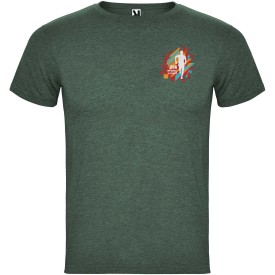 Fox herenshirt met korte mouwen-Heather bottle green