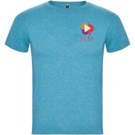 Fox herenshirt met korte mouwen-Heather turquoise