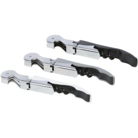 Foxy sommeliermes - RVS - 3 functies