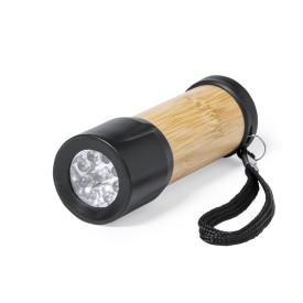 Freddie zaklamp - bamboe/ABS - bevestegingsriem - LED