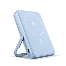 Fresh 'n Rebel Draadloze Powerbank 10000mAh Geschikt voor MagSafe-Lichtblauw