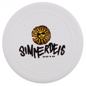 Frisbee 21 cm. met ringen-Wit-Zonder opdruk